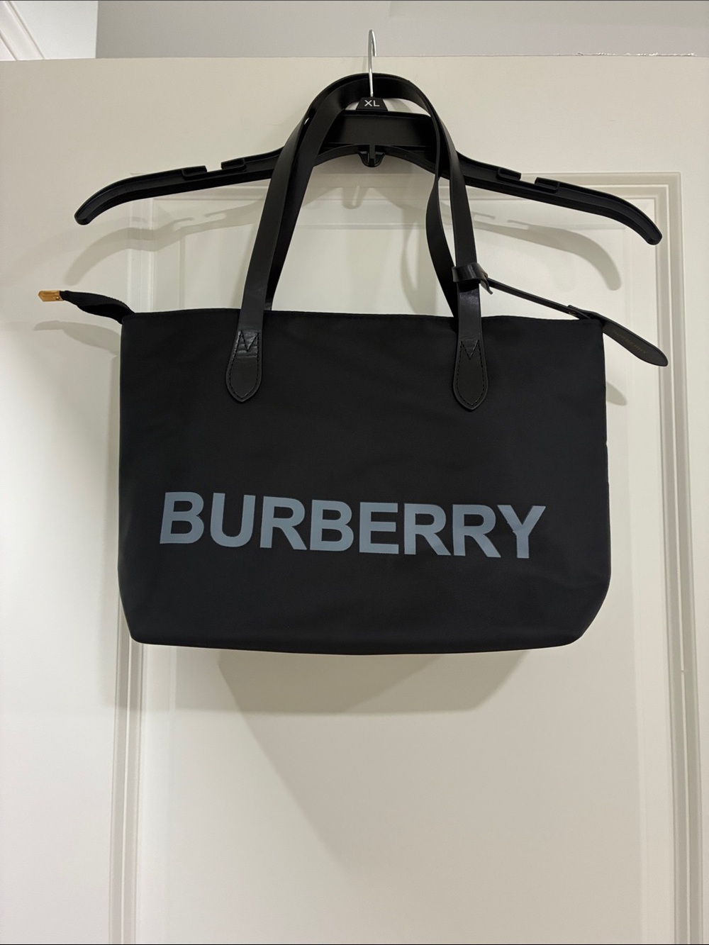 Burberry gwp Black Tote with Gray Logo